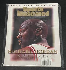 lot 199A image: Michael Jordan Sports Illustrated Special Collectors Edition - January 1999 A Tribute Basketball