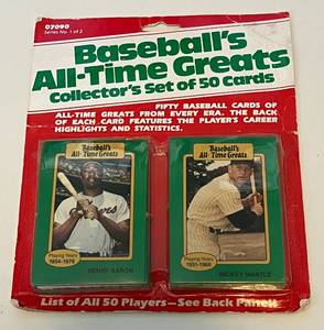 lot 399 image: Baseball All-Time Greats Collectors Set 50 Cards