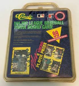lot 401 image: Classic MLB Baseball Trivia Board Game Set 1990 - Ken Griffey Jr Cards