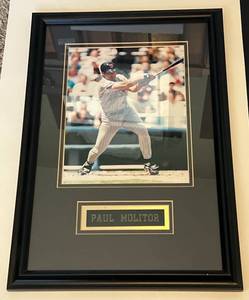 lot 406 image: Paul Molitor Framed and Matted Photo 13x19 Minnesota Twins Baseball