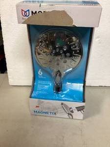 MOEN Attract with Magnetix 6-Spray Single Wall Mount 5.5 in. Handheld Adjustable Shower Head in Chrome  Customer Returns See Pictures