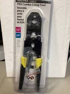 Apollo 12 in. and 34 in. PEX-B Crimp Tool   Customer Returns See Pictures