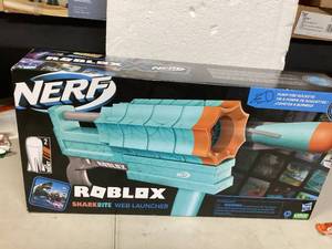 Nerf F6131 Roblox SharkBite Web Launcher Rocker Blaster Customer Returns See Pictures
