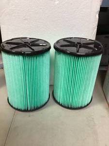 Lot of 2 RIDGID HEPA Material Pleated Paper WetDry Vac Cartridge Filter for Most 5 Gallon and Larger RIDGID Shop Vacuums (1-Pack) Customer Returns See Pictures