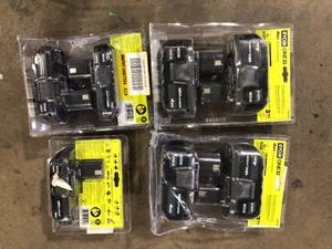 Lot of Assorted Ryobi Batteries Various Sizes and Conditions  Customer Returns See Pictures