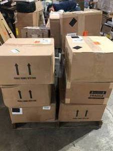 Pallet if Mixed Assorted Ceramic and Tile Flooring  Various Models and Conditions  Customer Returns See Pictures