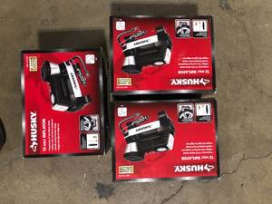 Lot of 3 Husky 12-Volt Corded Electric Inflator  Customer Returns See Pictures