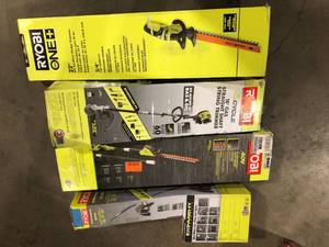 Lot of Assorted Lawn Care Items by Ryobi Various Models and Conditions Customer Returns See Pictures