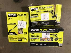 Lot of Assorted  Ryobi Power Cleaner Various Models and Conditions Customer Returns See Pictures