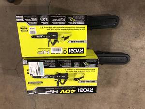Lot of 2 Ryobi Chainsaws Customer Returns See Pictures