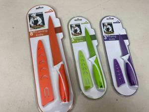 3 New EuroHome Kitchen Knives