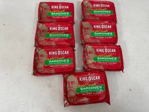7 New Cans of King Oscar Wild Caught Sardines