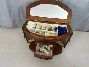 Jewelry Box with Estate Jewelry