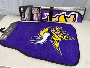 New Minnesota Vikings Car Floor Mats and Sunshade