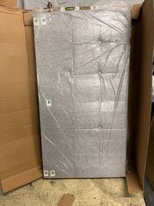 Grey Upholstered King Bed Frame