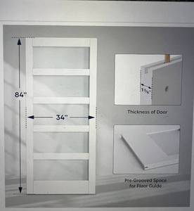 34 x 84 Barn Door with Installation Guide