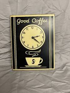 Good Coffee Hanging Clock