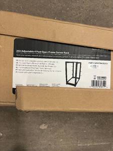 Adjustable 4 Post Open Frame Server Rack