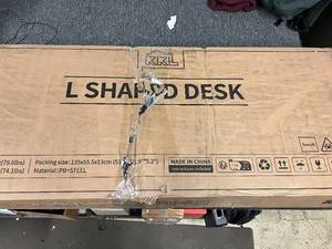 KKL L Shaped Desk with Drawers, 66 Computer Desk