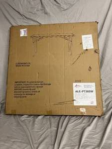 36x36x29in White Foldable Square Table