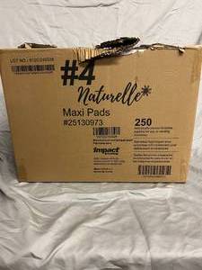 250 Indivisually Packed Naturelle Maxi Pads