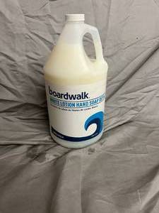 3 Gallon Bottles of Boardwalk White Lotion Hand Soap Refill