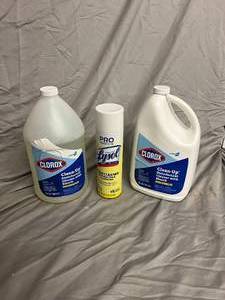 Assorted cleaning supplies