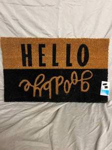 HelloGoodbye Welcome Mat