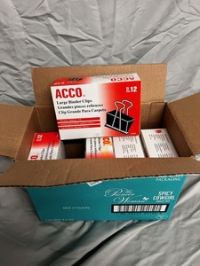 5 x 12 Packs of ACCO Large Binder Clips