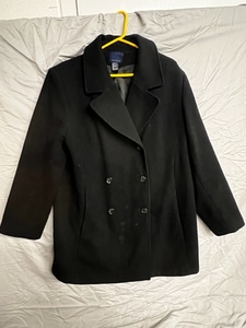 Black Womens Venezia Peacoat - Size 1820