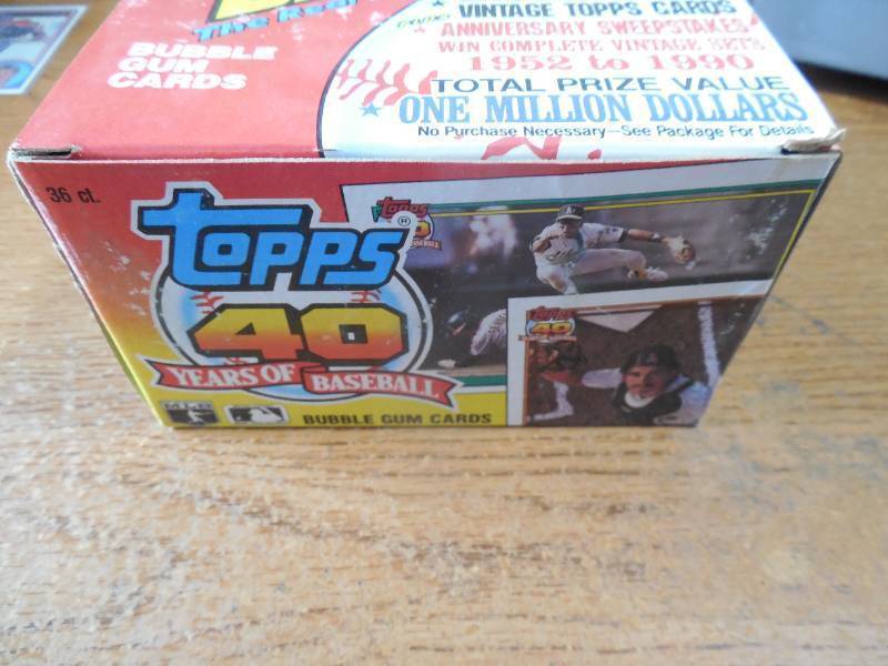 1991 Topps Baseball Wax Box - 36 Packs