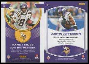 2023 Panini Red Foil Justin Jefferson & Randy Moss - Serial #99