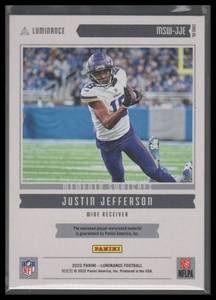 2022 Luminance Memento Swatches Jersey Justin Jefferson