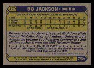 1987 Topps Bo Jackson Rookie #170