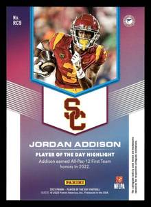 2023 Panini Blue Foil Jordan Addison Rookie #RC9 Serial #2350