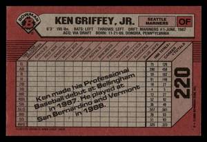 1989 Bowman Ken Griffey Jr. Rookie #220