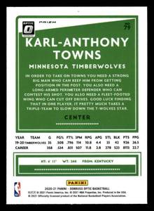 2020 Optic Silver Prizm Karl-Anthony Towns #79