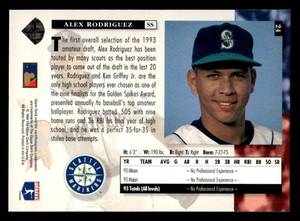 1994 Upper Deck Alex Rodriguez Rookie #24