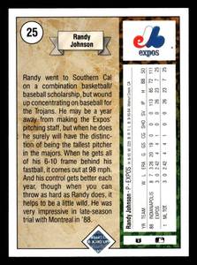 1989 Upper Deck Randy Johnson Rookie #25