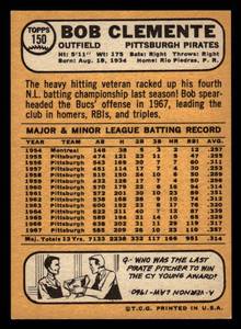 1968 Topps Roberto Clemente #150 - High Grade - Mint Card