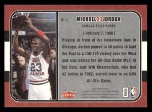2006 Fleer Greatest Moments Michael Jordan #5