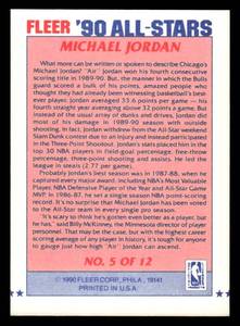 1990 Fleer All-Stars Michael Jordan #5