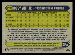 2022 Topps Chrome Mojo Refractor Bobby Witt Jr. Rookie #34