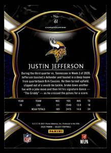 2020 Select Concourse Justin Jefferson Rookie #61