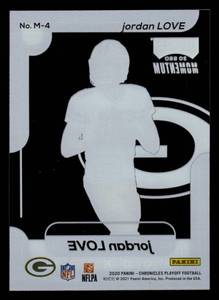 2020 Playoff Momentum SSD Jordan Love Rookie #4