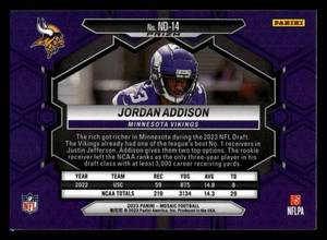 2023 Mosaic NFL Debut Gold Prizm Jordan Addison Rookie #14