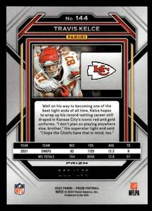 2022 Prizm Sky Blue Wave Prizm Travis Kelce #144 Serial #111199