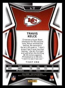 2023 Certified Holo Orange Travis Kelce #51 Serial #39149