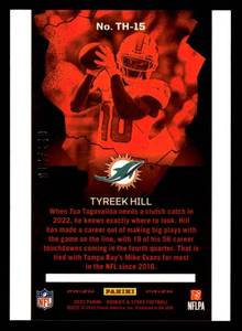 2022 Rookies & Stars Thrillers Red Tyreek Hill #15 Serial #14149