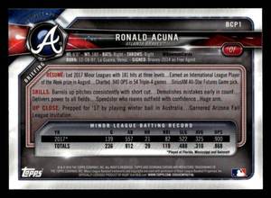 2018 Bowman Chrome Ronald Acuna Jr. Rookie #BCP1